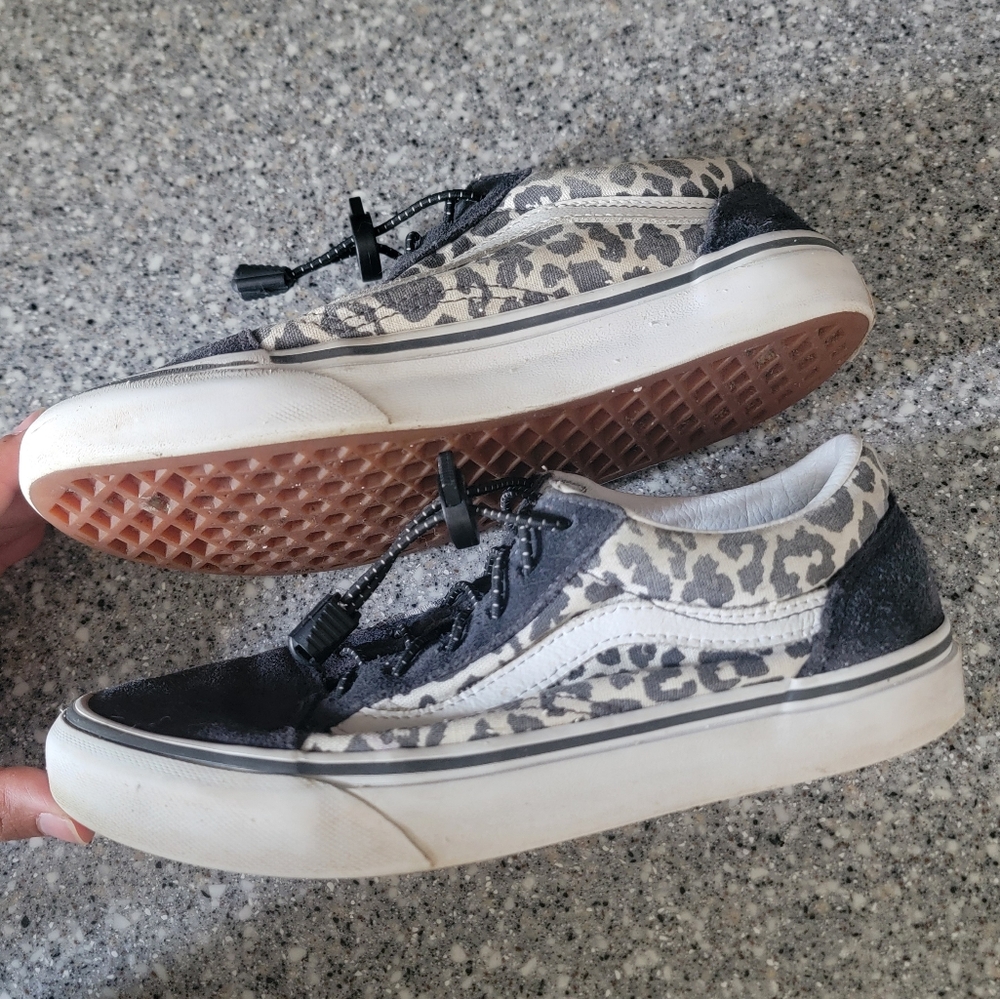 Kids Vans Decon SF Cheetah Shoes  Black White